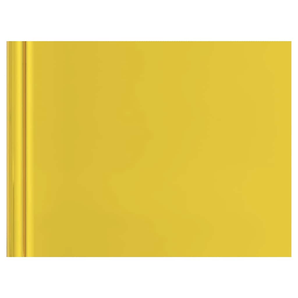 VidaXL Möbelfolie selbstklebend 500x90 cm PVC Hochglanz goldfarben