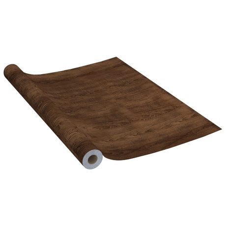 VidaXL Türfolien selbstklebend 4 Stück 210x90 cm PVC dunkel eichefarben