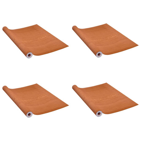 Vidaxx selbstklebende Türfolien 4 Stück 210x90 cm PVC hell eichefarben