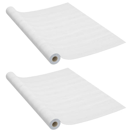 VidaXL Möbelfolien selbstklebend 2 Stück 500x90 cm PVC ohne Einfärbung