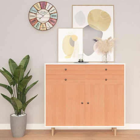 VidaXL Möbelfolien selbstklebend 2 Stk. 500x90 cm PVC japanische Eiche-farbig