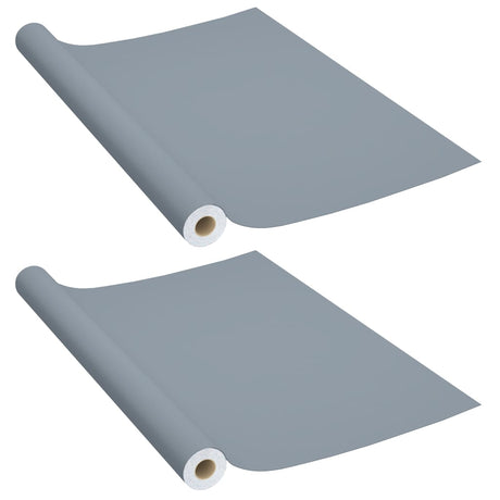 Vidaxx Möbelfolien selbstklebend 2 Stück 500x90 cm PVC grau