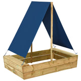 Vidaxl Sandbox mit Dach 80x60x97,5 cm imprägnierte Kiefer