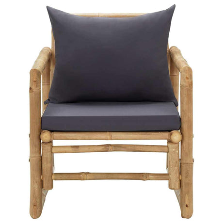 Vidaxl tuinstoelen met kussens 2 st bamboe