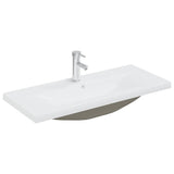 VIDAXL BAUBED -WAHMBAIN mit TAP 91x39x18 cm Keramik Weiß