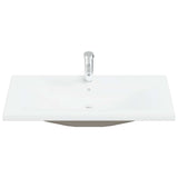 VIDAXL BAUBED -WAHMBAIN mit TAP 91x39x18 cm Keramik Weiß
