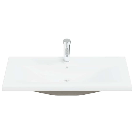 VIDAXL BAUBED -WAHMBAIN mit TAP 91x39x18 cm Keramik Weiß
