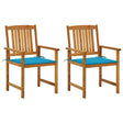 Vidaxl tuinstoelen 2 st met kussens massief acaciahout