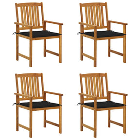 Vidaxl tuinstoelen 4 st met kussens massief acaciahout
