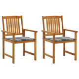 Vidaxl tuinstoelen 2 st met kussens massief acaciahout