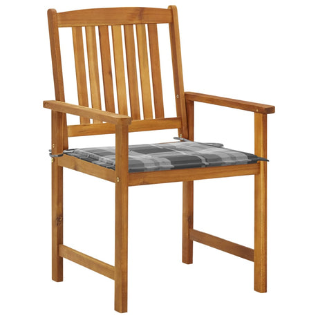 Vidaxl tuinstoelen 4 st met kussens massief acaciahout