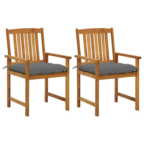 Vidaxl tuinstoelen 2 st met kussens massief acaciahout