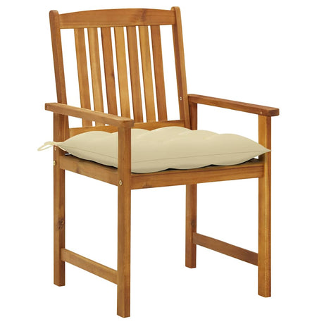 Vidaxl tuinstoelen 2 st met kussens massief acaciahout