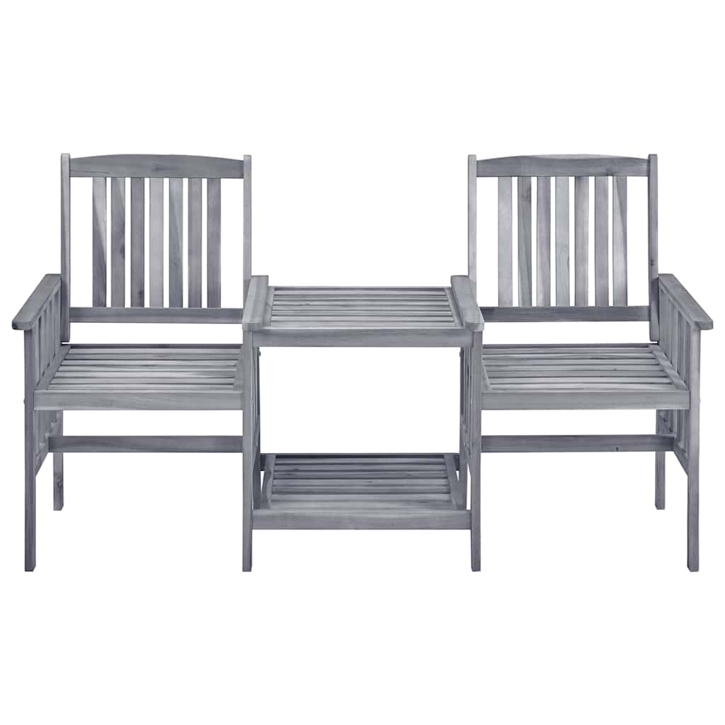 Vidaxl tuinstoelen met tafeltje en kussens massief acaciahout
