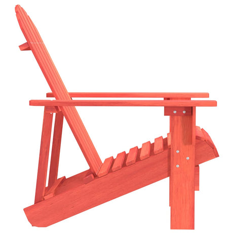 Vidaxl tuinstoel adirondack massief vurenhout rood