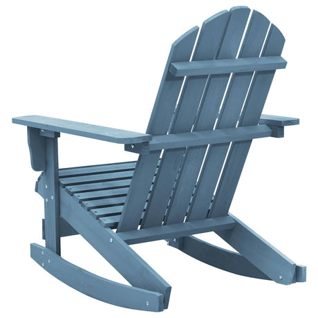 Vidaxl schommelstoel adirondack massief vurenhout blauw