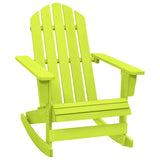 Vidaxl schommelstoel adirondack massief vurenhout groen