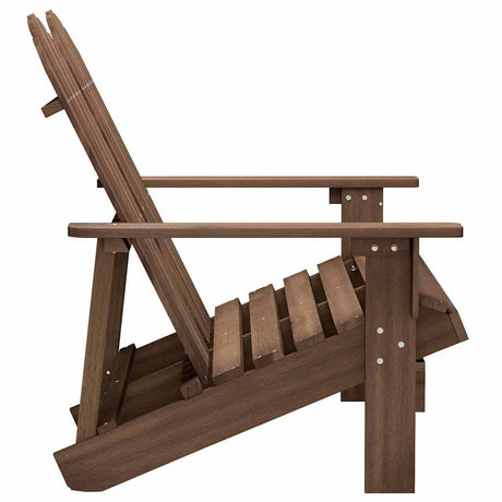 Vidaxl tuinstoel 2-zits adirondack massief vurenhout bruin