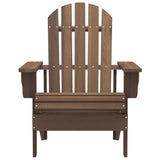 Vidaxl tuinstoel adirondack met tafel massief vurenhout bruin