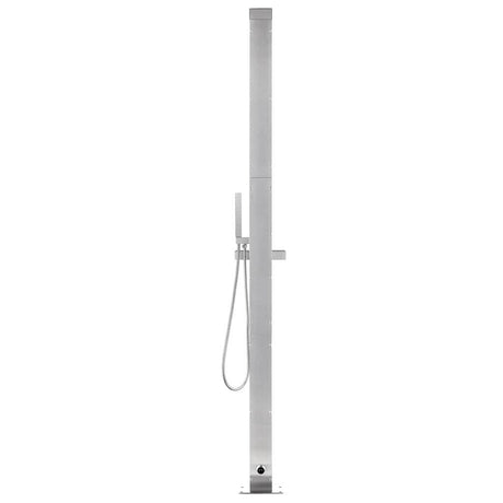 Vidaxl Outdoor -Dusche 220 cm Edelstahl