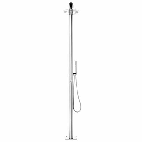 Vidaxl Outdoor -Dusche 225 cm Edelstahl