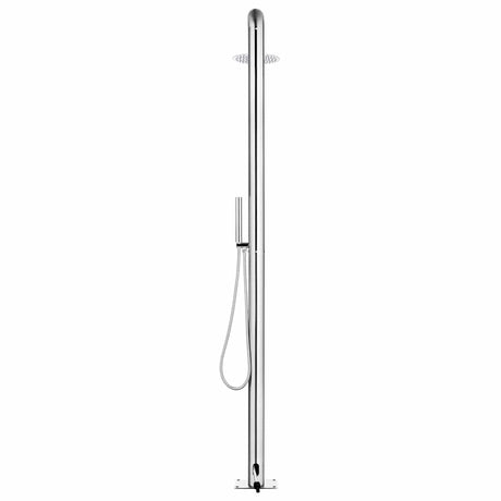 Vidaxl Outdoor -Dusche 225 cm Edelstahl