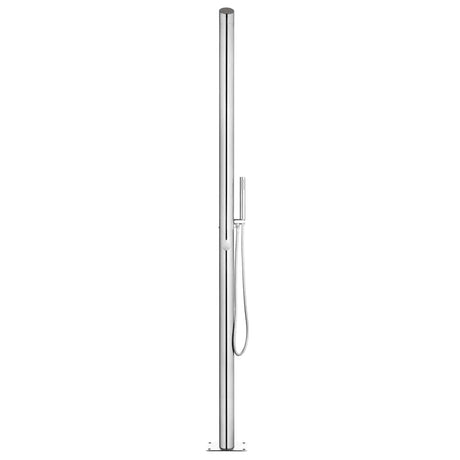 Vidaxl Outdoor -Dusche 220 cm Edelstahl