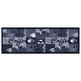 Vidaxl Küchenmatte waschbarer Kaffee 60x180 cm Blau