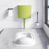 Vidaxl Toilettenboden mit Wasserversorgung am Boden 3 6 l Olivgrün