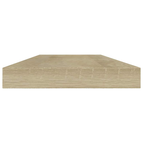 Vidaxl wandschappen 4 st 40x10x1,5 cm bewerkt hout sonoma eikenkleurig