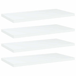 Vidaxl wandschappen 4 st 40x20x1,5 cm bewerkt hout wit