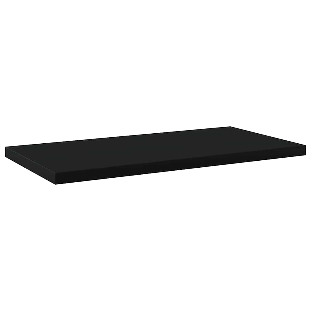 Vidaxl wandschappen 4 st 40x20x1,5 cm bewerkt hout zwart