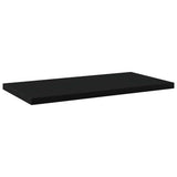 Vidaxl wandschappen 4 st 40x20x1,5 cm bewerkt hout zwart