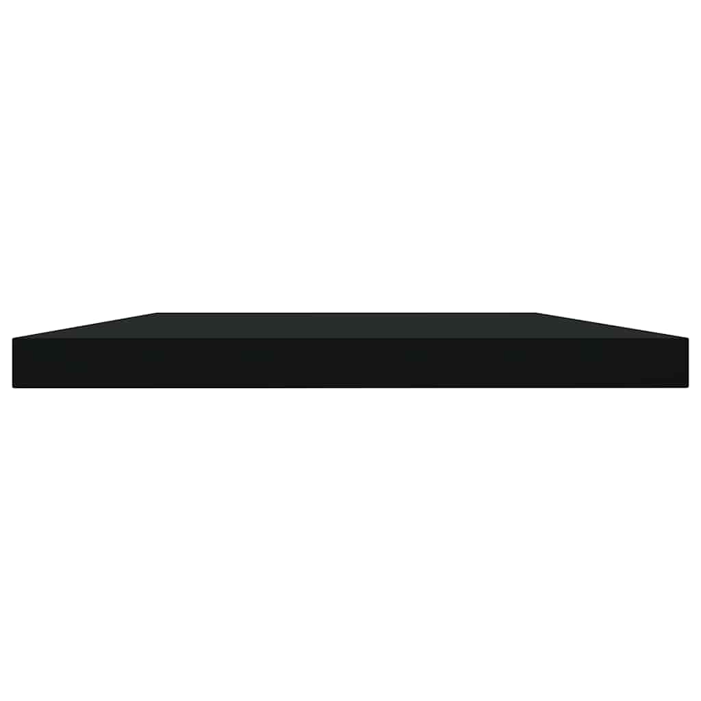 Vidaxl wandschappen 4 st 40x20x1,5 cm bewerkt hout zwart