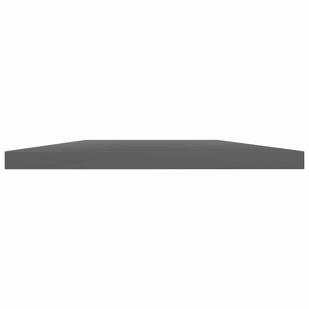 Vidaxl wandschappen 4 st 40x30x1,5 cm spaanplaat hoogglans grijs