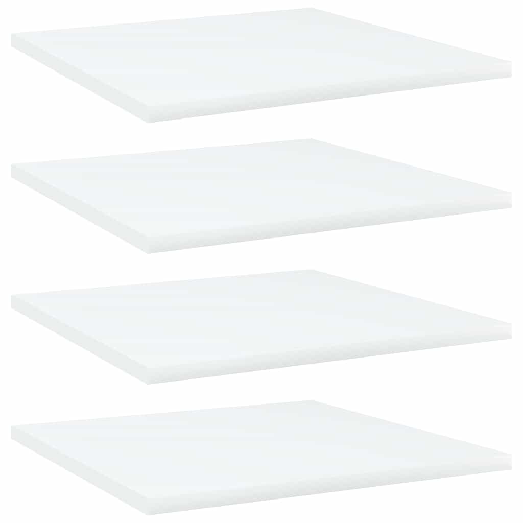 Vidaxl wandschappen 4 st 40x40x1,5 cm bewerkt hout wit
