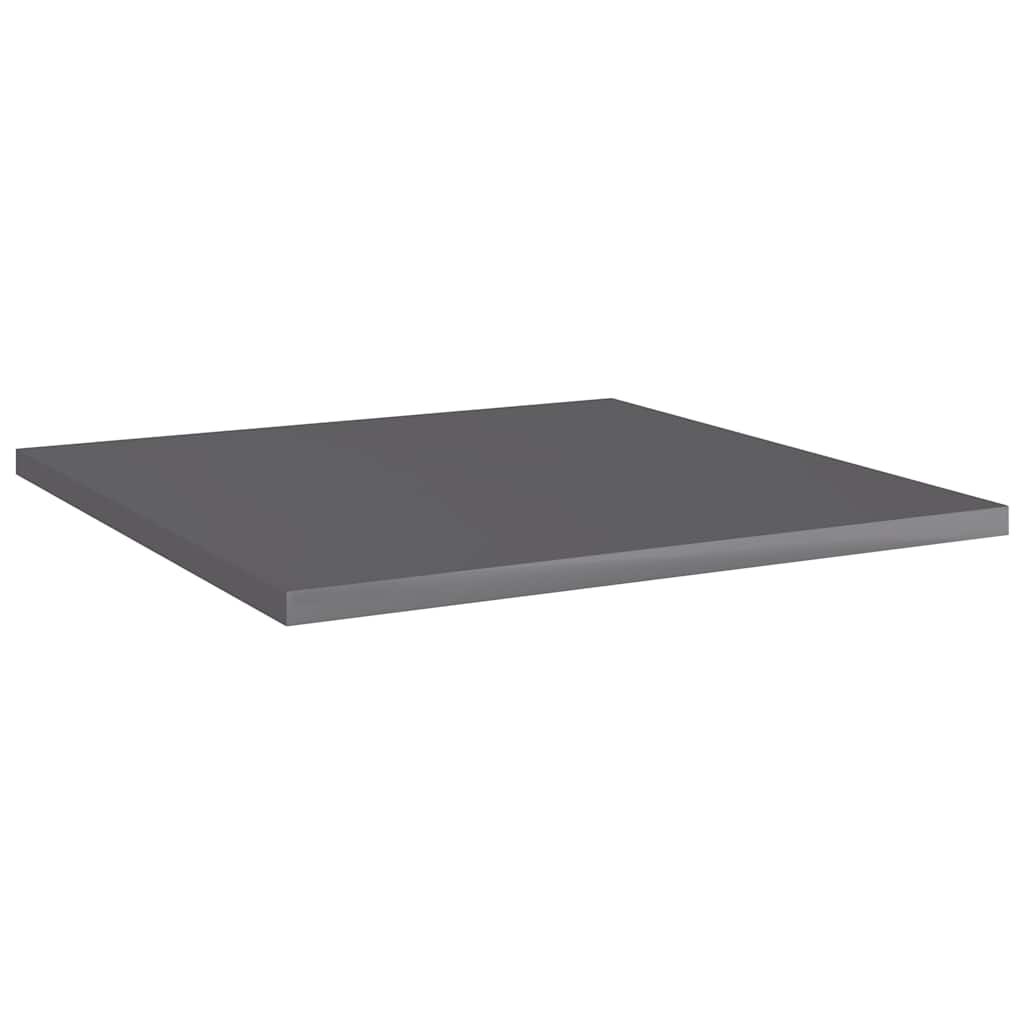 Vidaxl wandschappen 8 st 40x40x1,5 cm bewerkt hout hoogglans grijs