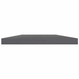 Vidaxl wandschappen 4 st 60x10x1,5 cm spaanplaat hoogglans grijs