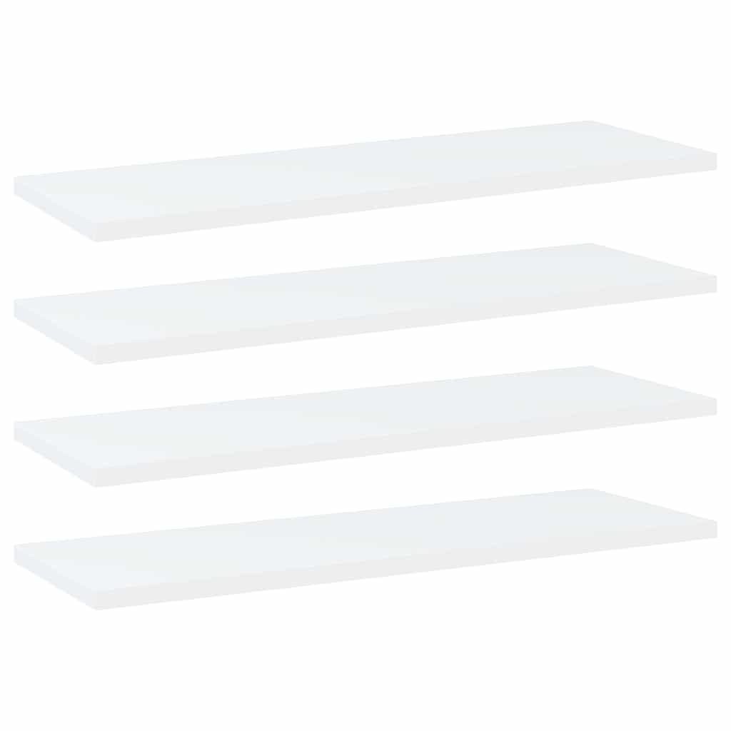Vidaxl wandschappen 4 st 60x20x1,5 cm bewerkt hout wit