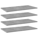 Vidaxl wandschappen 4 st 60x30x1,5 cm spaanplaat betongrijs