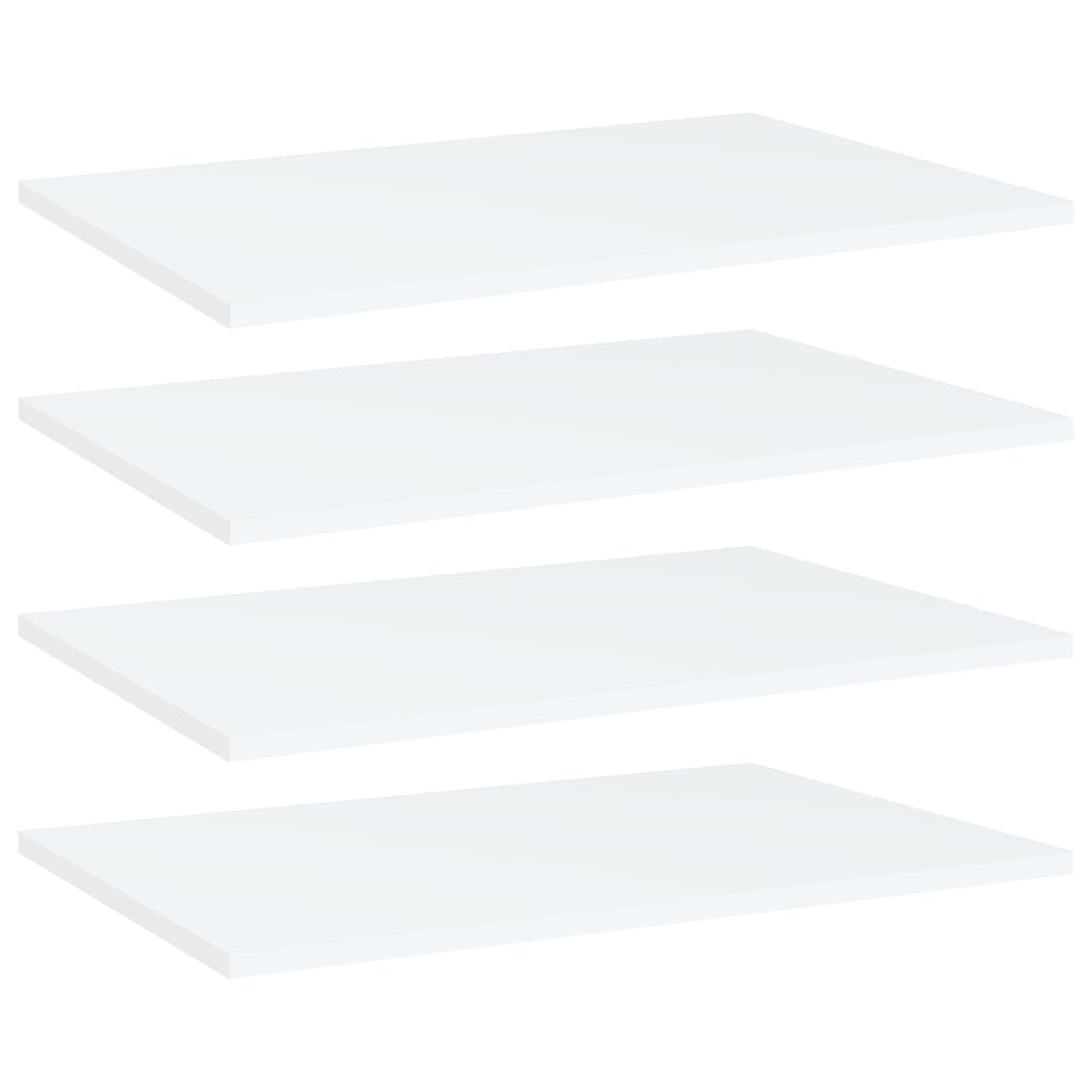 Vidaxl wandschappen 4 st 60x40x1,5 cm bewerkt hout wit