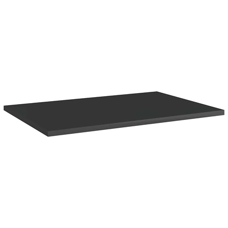 Vidaxl wandschappen 8 st 60x40x1,5 cm spaanplaat hoogglans zwart