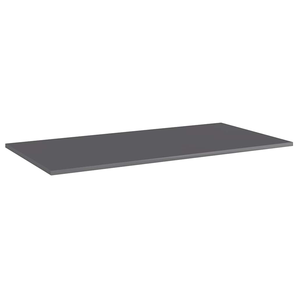 Vidaxl wandschappen 8 st 80x30x1,5 cm spaanplaat hoogglans grijs