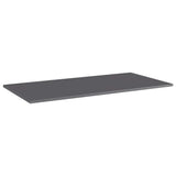 Vidaxl wandschappen 8 st 80x30x1,5 cm spaanplaat hoogglans grijs
