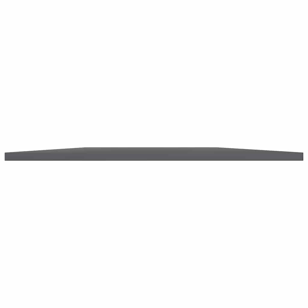 Vidaxl wandschappen 8 st 80x30x1,5 cm spaanplaat hoogglans grijs