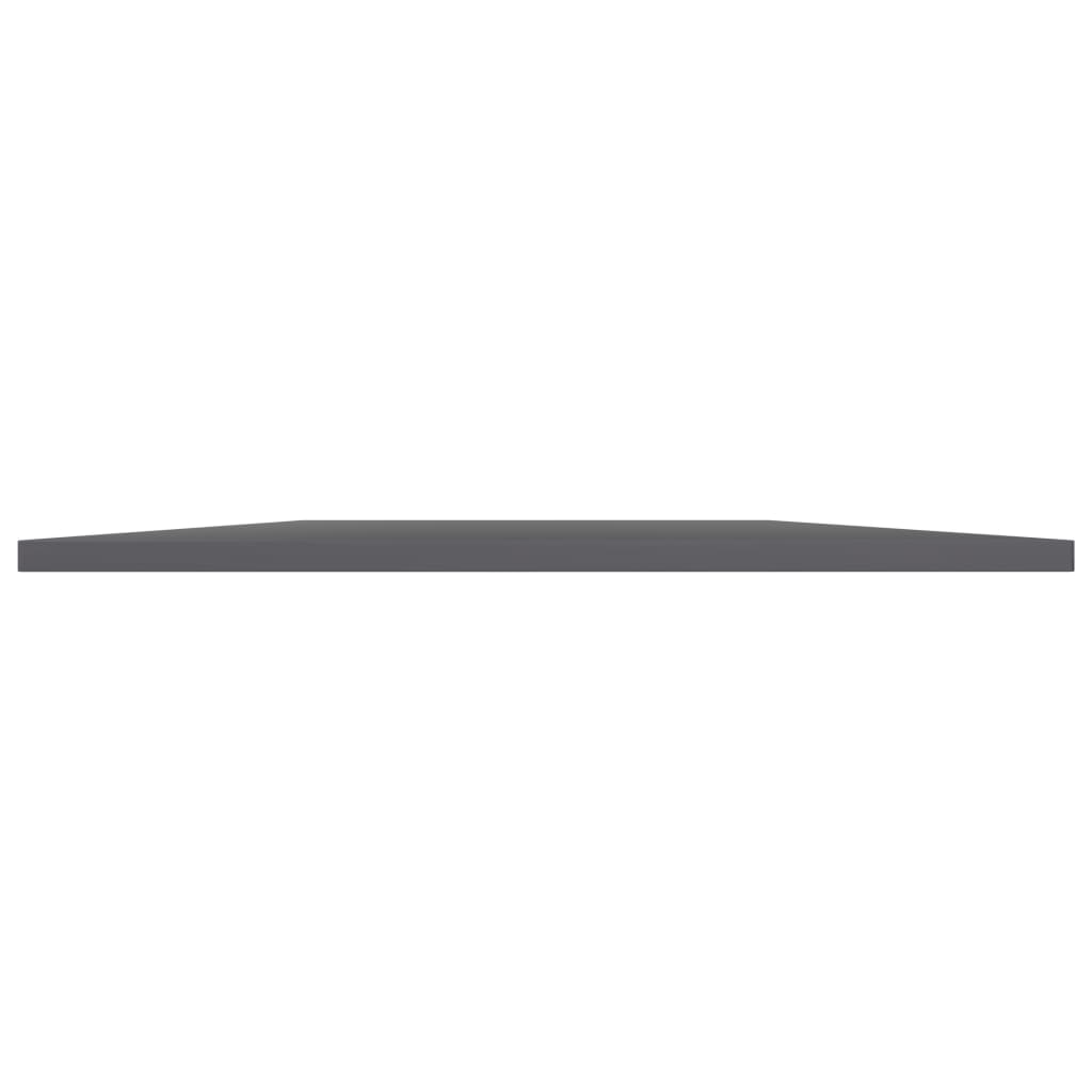 Vidaxl wandschappen 4 st 80x50x1,5 cm spaanplaat hoogglans grijs
