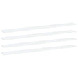 Vidaxl wandschappen 4 st 100x10x1,5 cm spaanplaat wit