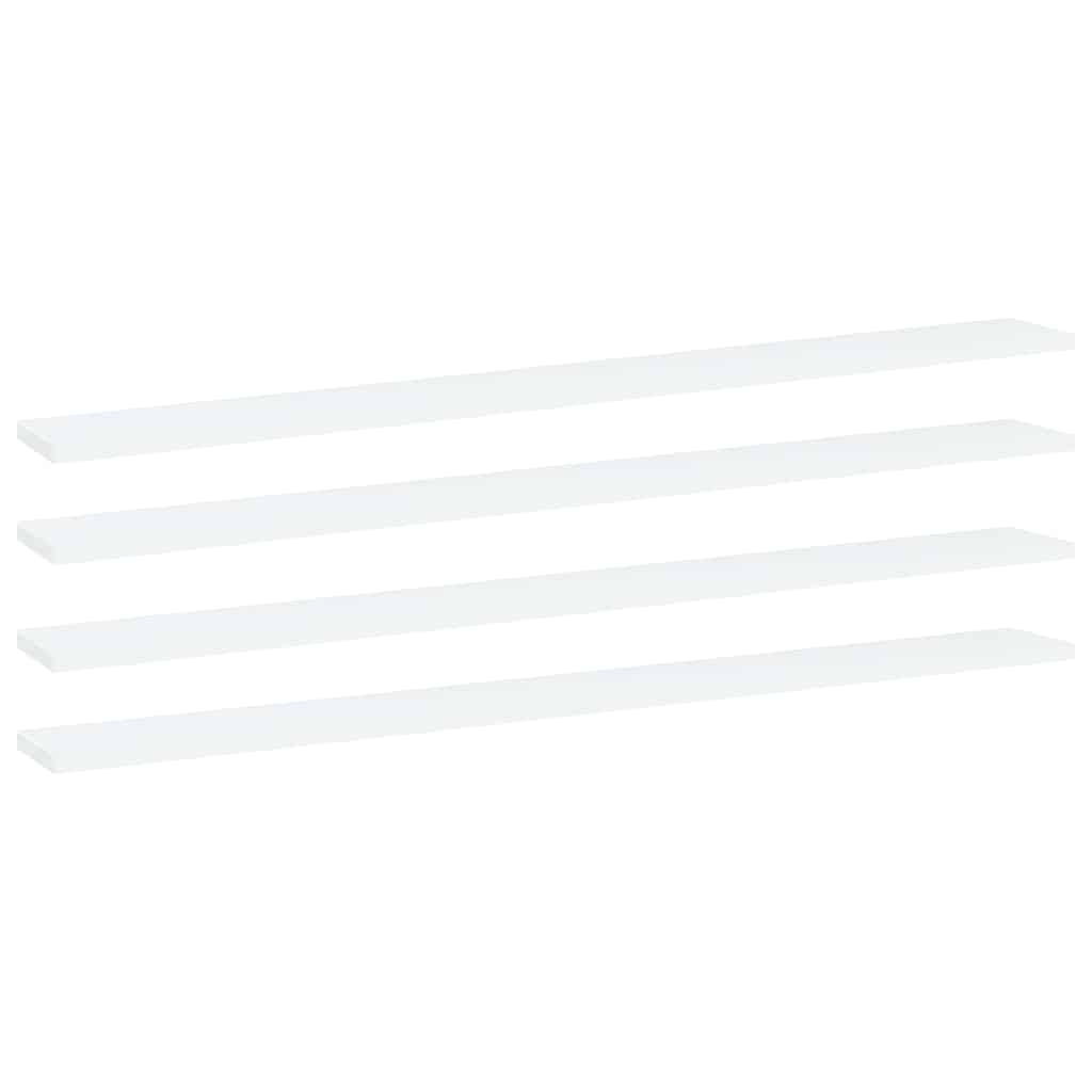 Vidaxl wandschappen 4 st 100x10x1,5 cm spaanplaat wit