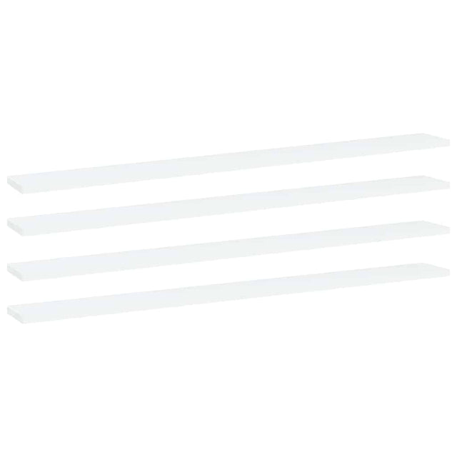 Vidaxl wandschappen 4 st 100x10x1,5 cm spaanplaat wit