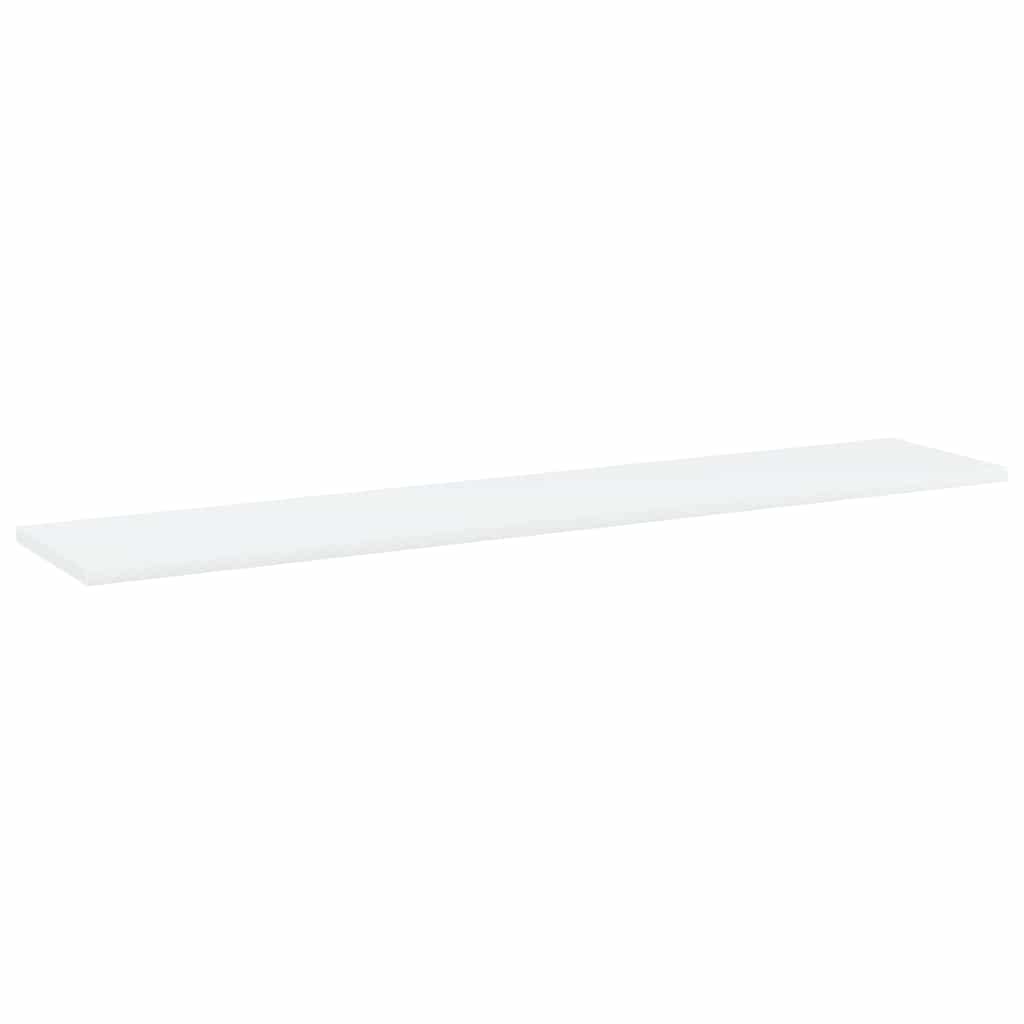 Vidaxl wandschappen 4 st 100x20x1,5 cm bewerkt hout wit